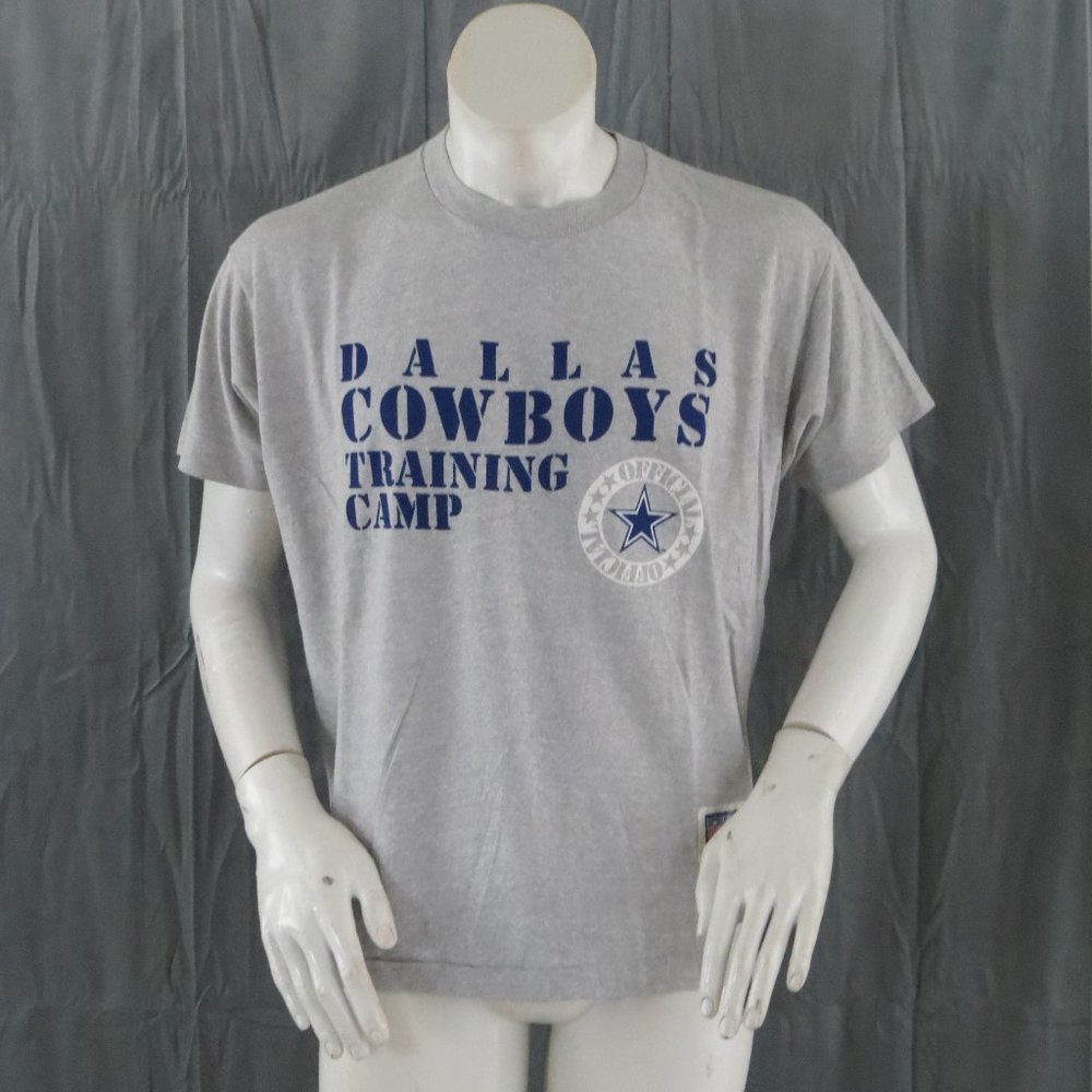 Dallas Cowboys Shirt (VTG) - Training Camp Type Set Graphic - Men's Extra Large
